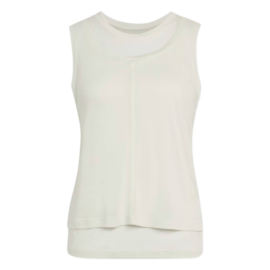 Adidas Adidas Sportswear Tank Tops Women's Ecru Crew Neck Thin