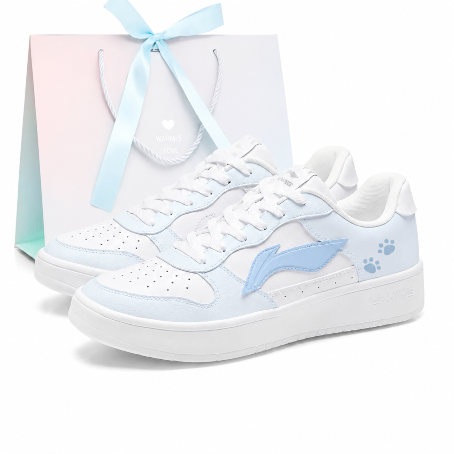 Li-Ning Li Ning Floating Boat Skateboard Shoes Women's Low Top White Blue