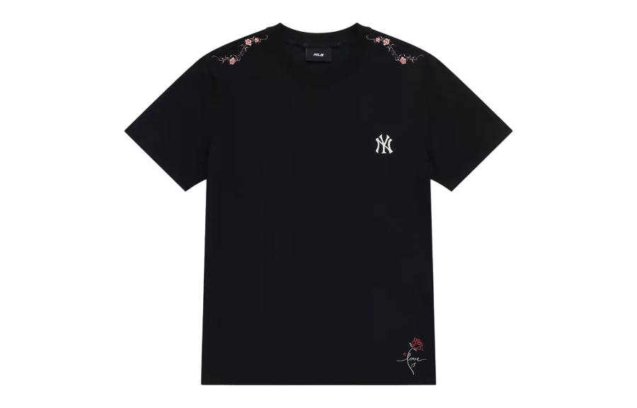 MLB MLB T Shirts Unisex Black Crew Neck Moderate