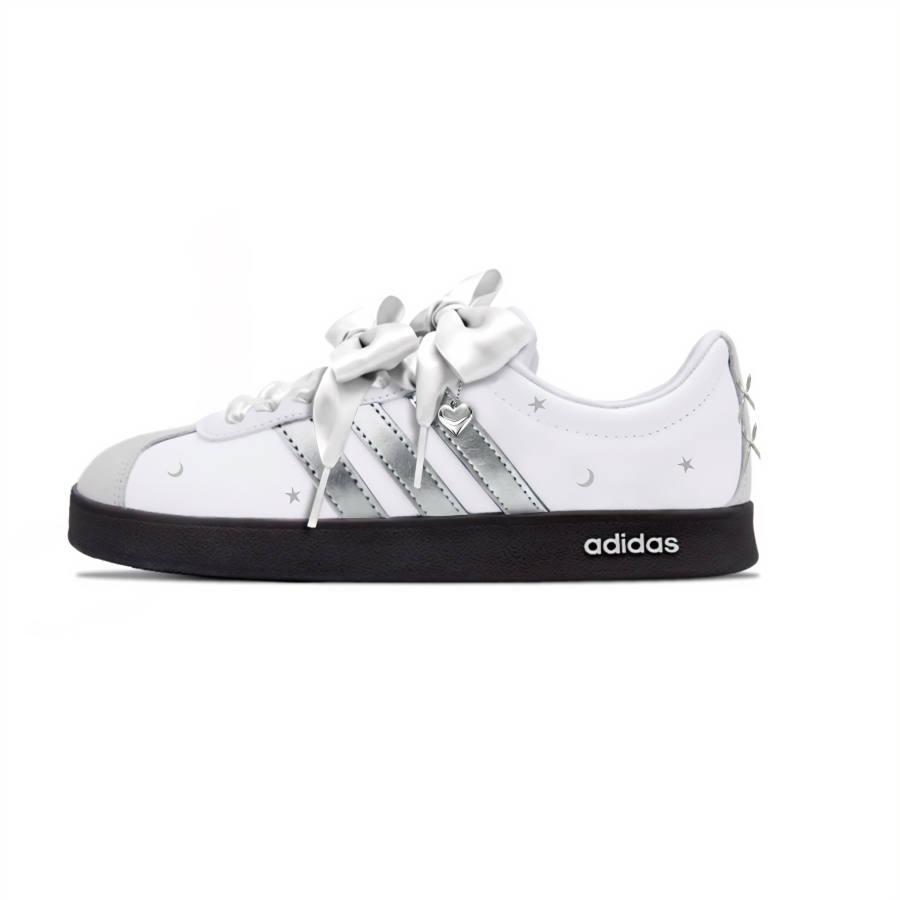 Adidas Adidas VL COURT 2.0 German Army Trainers Unisex Low Top Silver, Gray