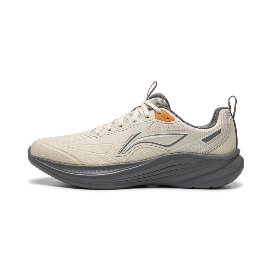 Li-Ning Li Ning Light Breeze V4 Running Shoes Men's Low Top Oyster Gray/Asphalt Gray