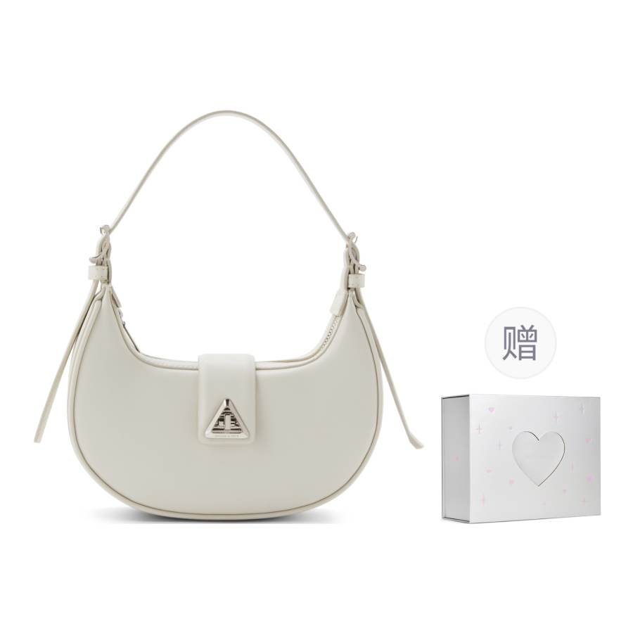 CHARLES&KEITH Synthetic Leather Crescent Bag Shoulder Bag Small Women's Multicolor