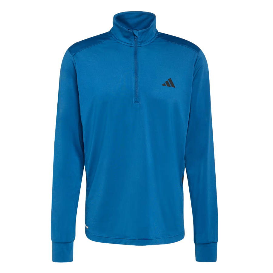 Adidas Adidas ESSENTIALS Fitness Clothing Men's Dark Gasoline Stand Collar Moderate