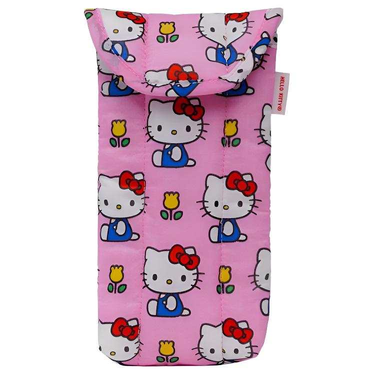 Sanrio Baggu Collaboration Nylon Eyeglass Pouch Women's Pink
