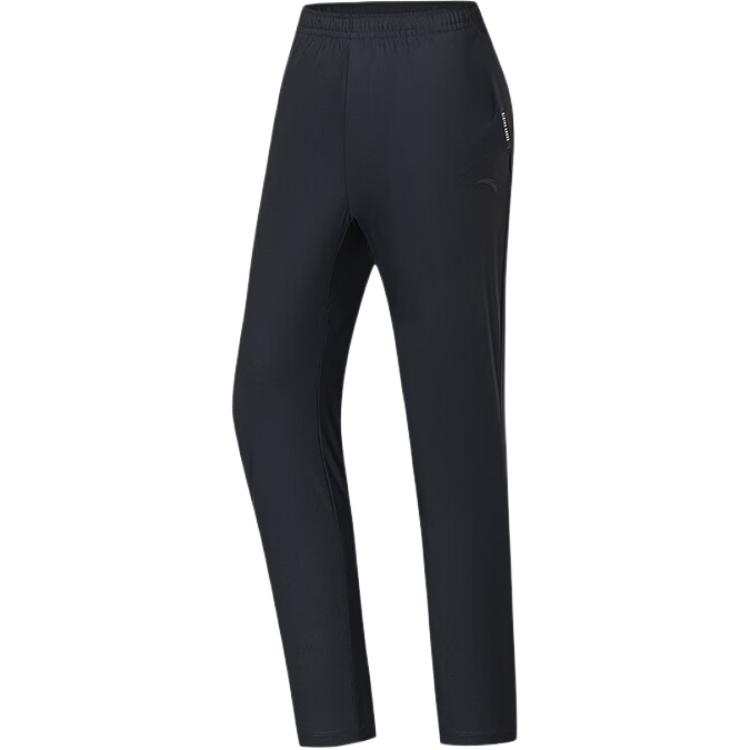 ANTA Variety Training Collection Knitted Sweatpants Women's Black Moderate Straight Fit Pants