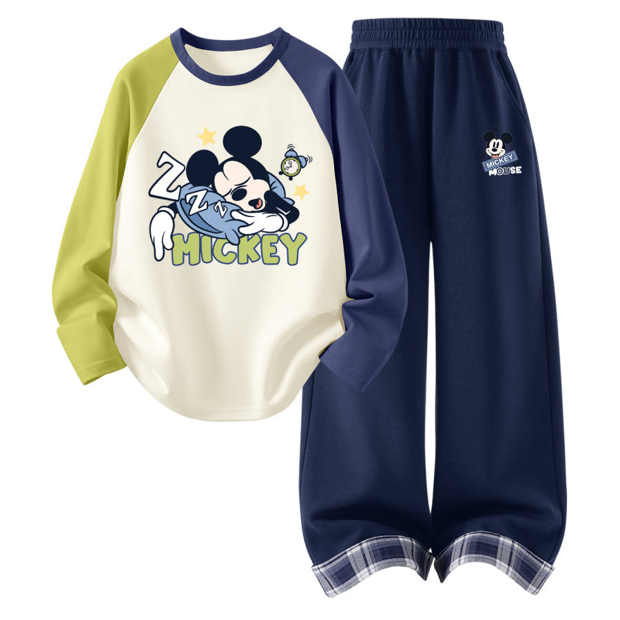 Disney Kids Casual Sportswear Crew Neck Thin Stretch Breathable