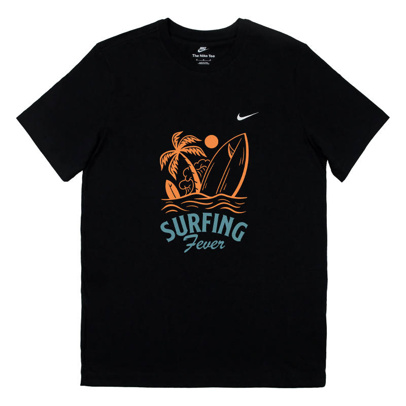 Nike Nike Sportswear T Shirts Men's Black Crew Neck Moderate