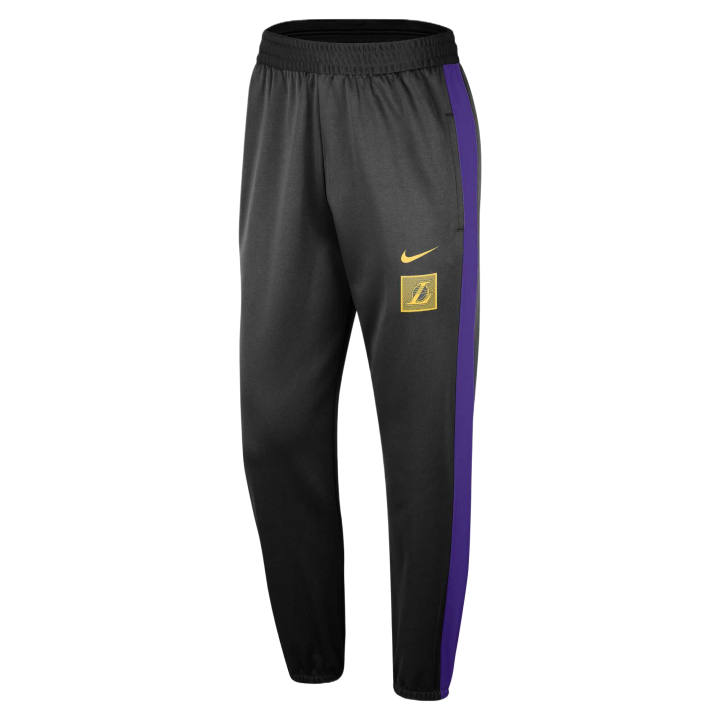 Nike Nike Therma FIT Knitted Sweatpants Men's Black/Wild Purple/Amarillo Moderate Cuffed Pants