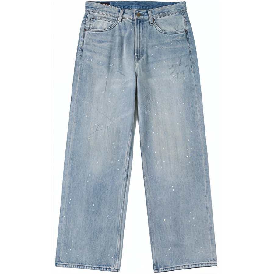 Lee Lee Jeans Men's Light Blue Moderate Straight Fit Pants