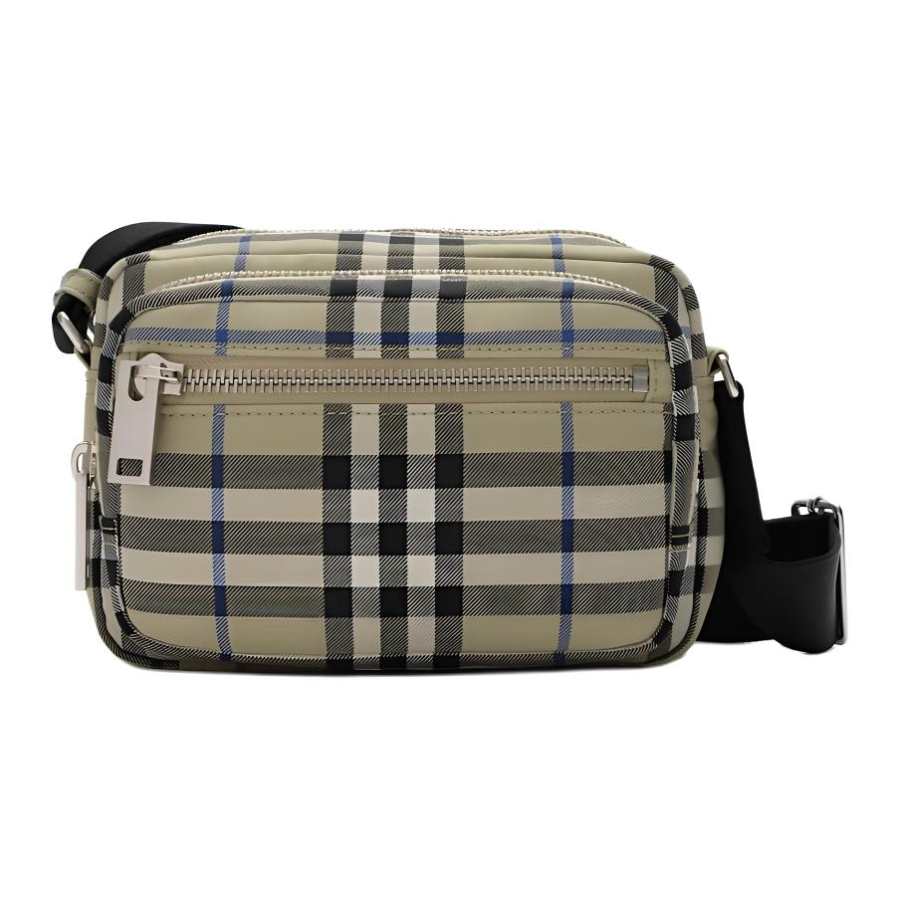 Burberry Polyester With Polyurethane Crossbody Bags Men's Moss Rice