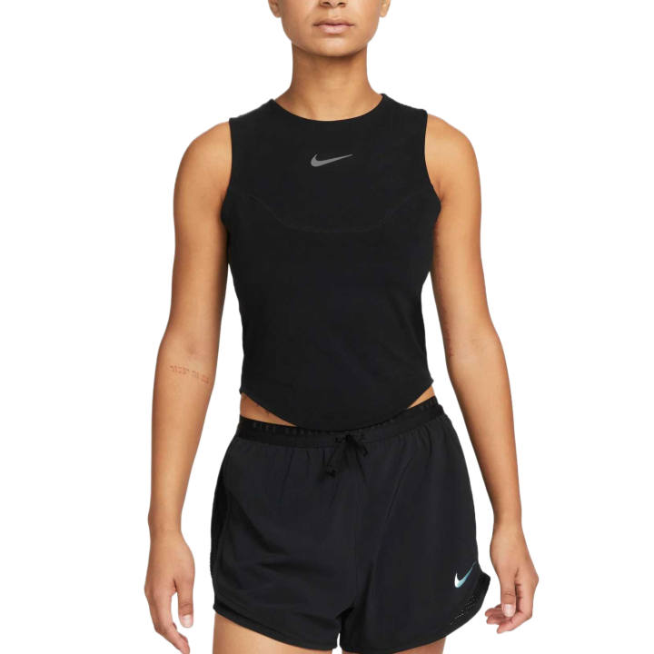 Nike Nike Running Tank Tops Women's Black Crew Neck Moderate