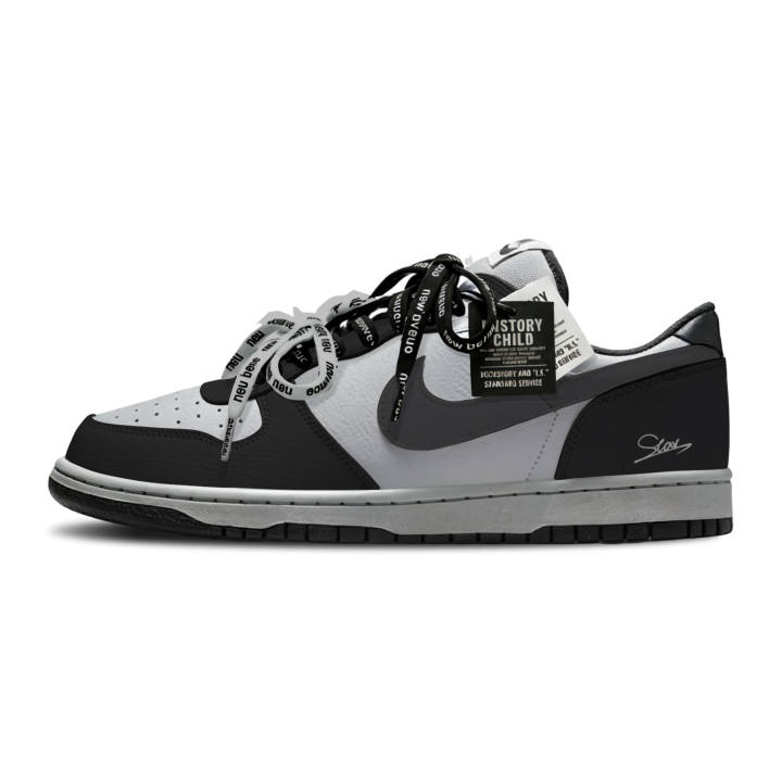 Nike Nike Big Skateboard Shoes Men's Low Top White Gray