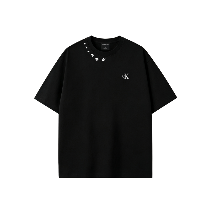 Calvin Klein T Shirts Unisex Black Crew Neck