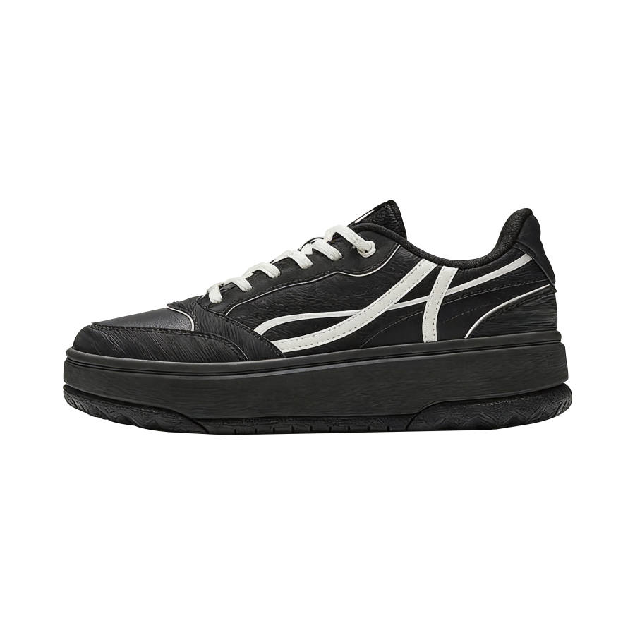 Anta Sunny Breeze Cushioning Height Increasing Low top Skateboard Shoes Women's Black
