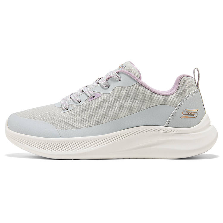 Skechers Bobs Moda Flex Abrasion Resistant Breathable Lightweight Rebound Low top Casual Shoes Women's Light Gray