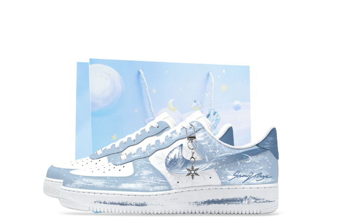 Nike Nike Air Force 1 Skateboard Shoes Unisex Low Top White/Blue