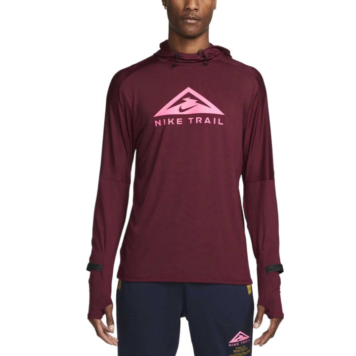 Nike Nike Sweatshirts Men's Deep Beetroot Color/Deep Beetroot Color/Bright Pink Hooded Non Detachable Moderate