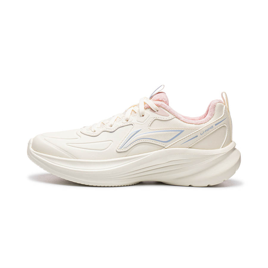 Li-Ning Li Ning Light Breeze V4 Running Shoes Women's Low Top Ecru/Pinwheels Blue