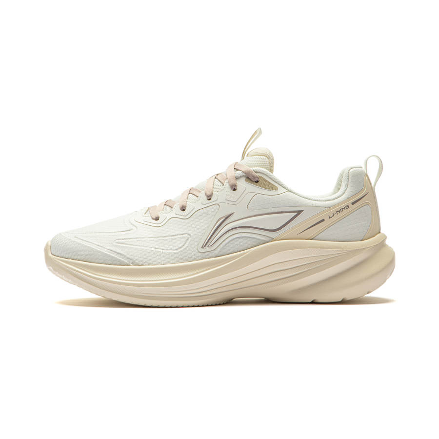 Li-Ning Li Ning Light Breeze V4 Running Shoes Women's Low Top Ivory/Rock White Gray