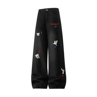 PAL ONGACO Jeans Unisex Moderate Wide Leg Pants