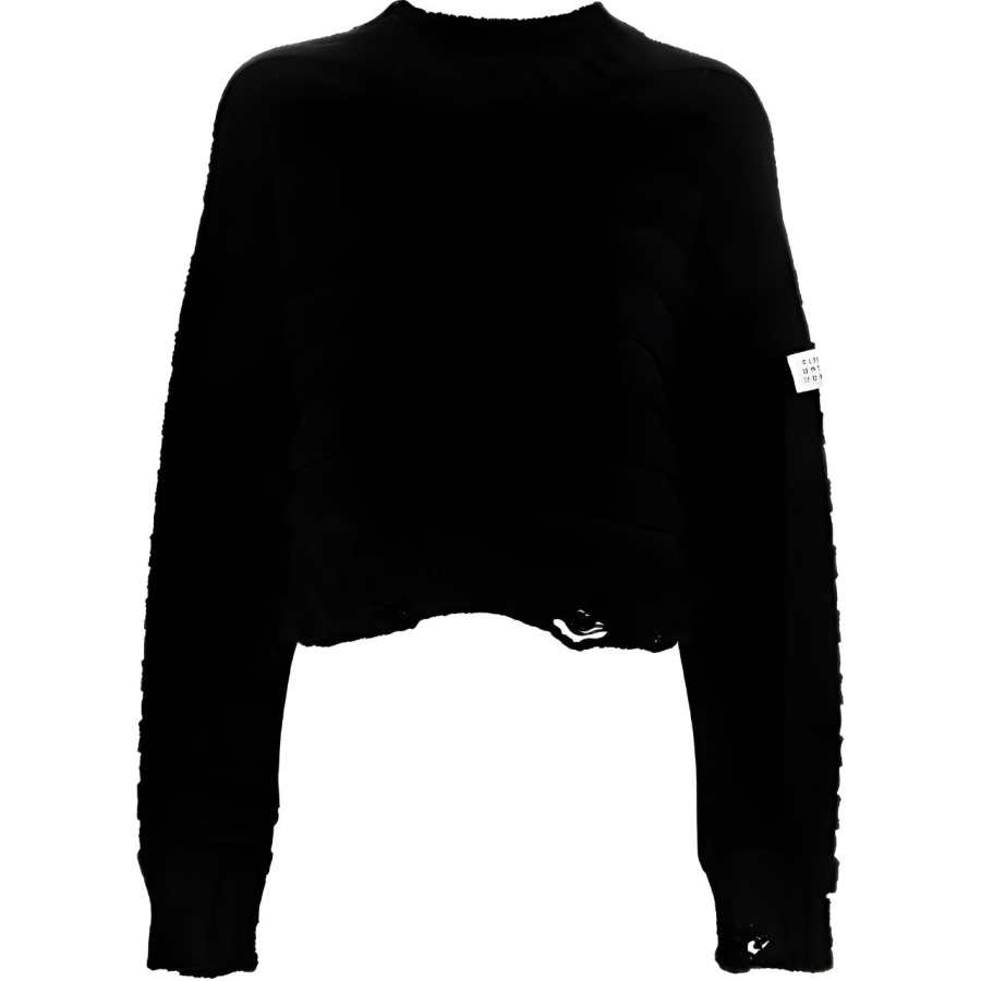 MM6 Maison Margiela Numbers Patch Distressed Jumper