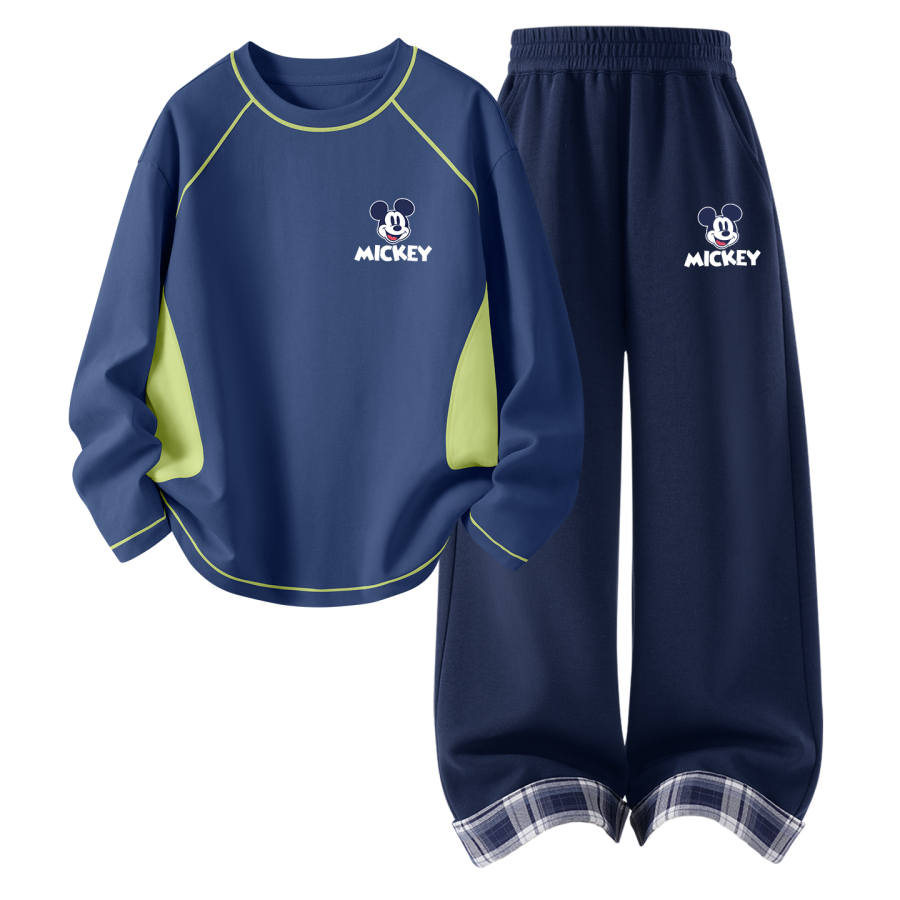 Disney Kids Casual Sportswear Crew Neck Thin Stretch Breathable