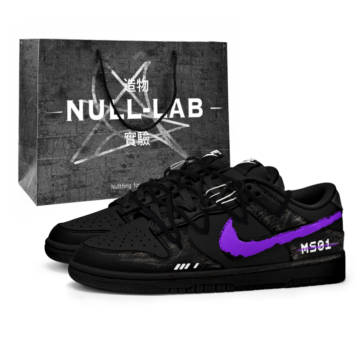 Nike Nike Dunk Skateboard Shoes Unisex Low Top Black/Purple