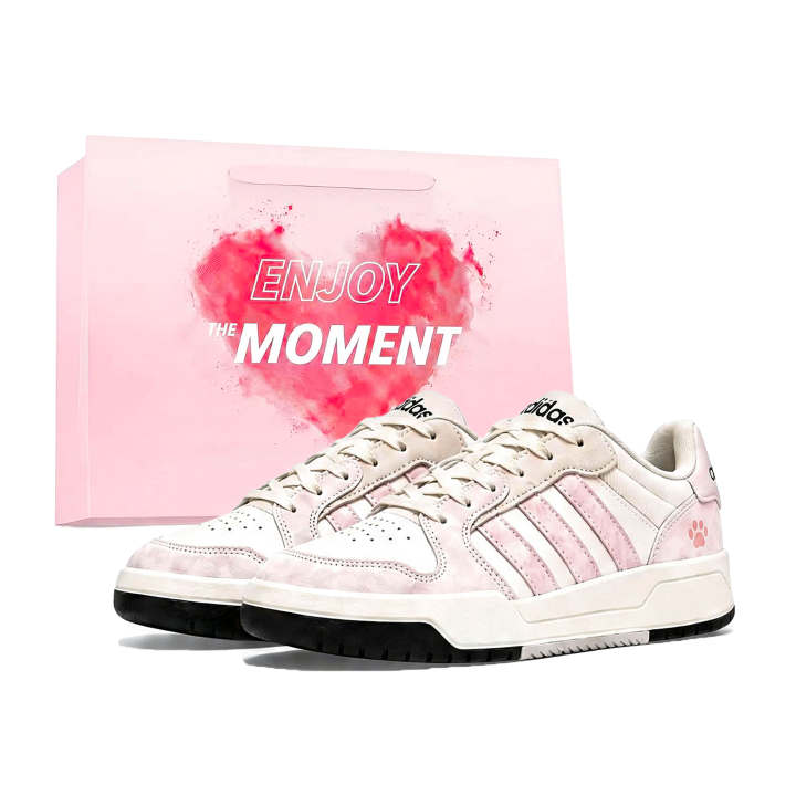 Adidas Adidas ENTRAP Skateboard Shoes Unisex Low Top Pink/White