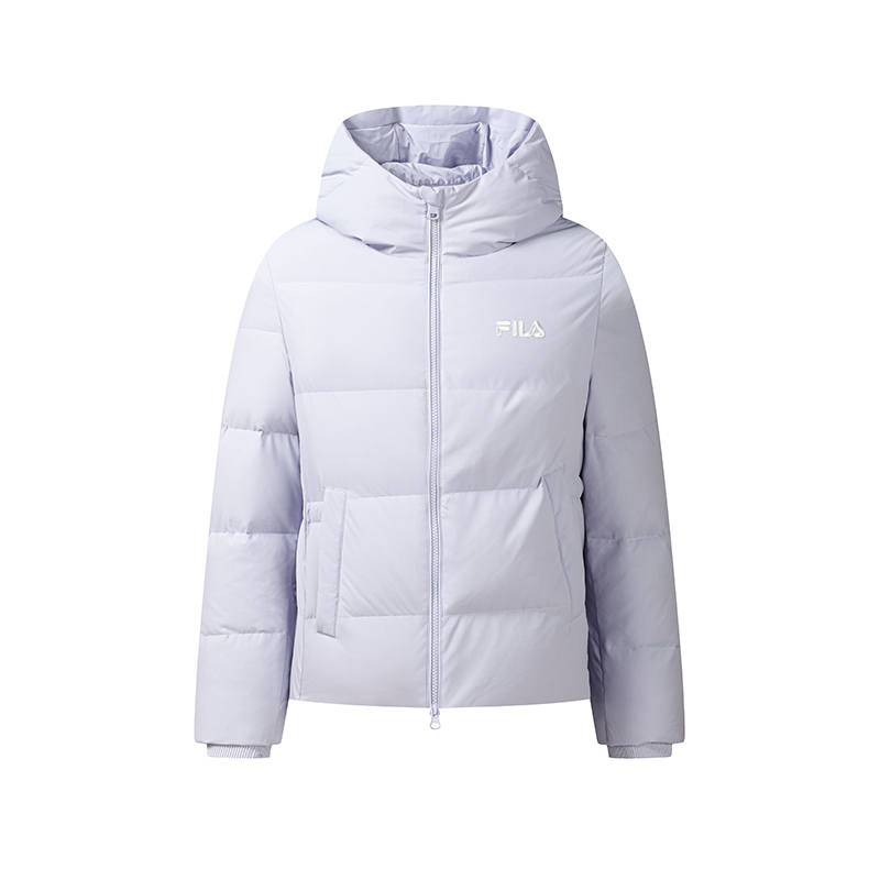 FILA Down Jackets Women's Lavender Purple Hooded Non Detachable Moderate Other