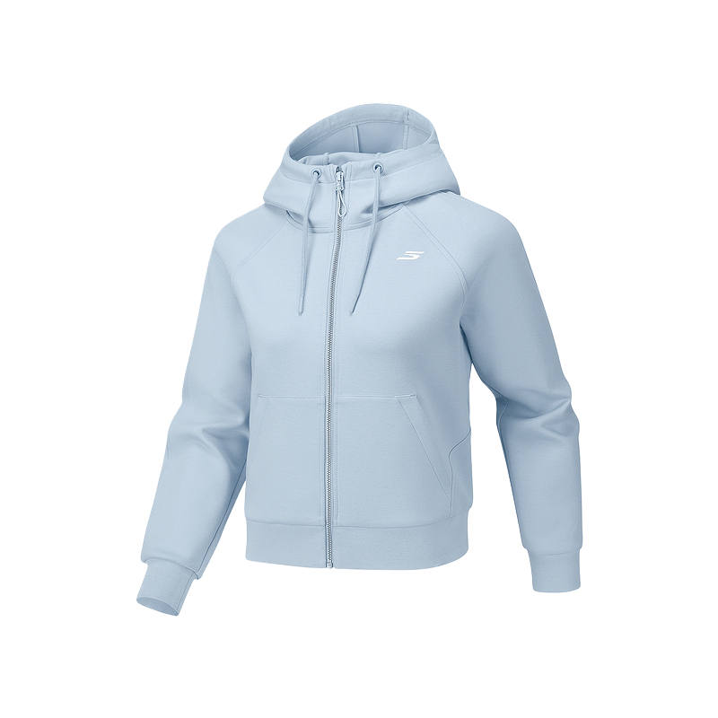 Skechers Sweatshirts Women's Light Gray Blue/02K5 Hooded Non Detachable Moderate