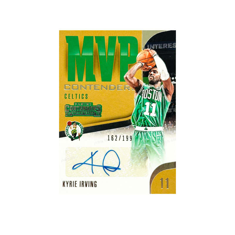 PANINI 2018 19 Basketball Ball Game Ticket Celtics, Irving, Signature 199 Edition, Player Card, Card Condition Pass
