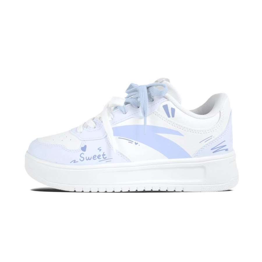 ANTA Easy Skateboard Shoes Unisex Low Top White