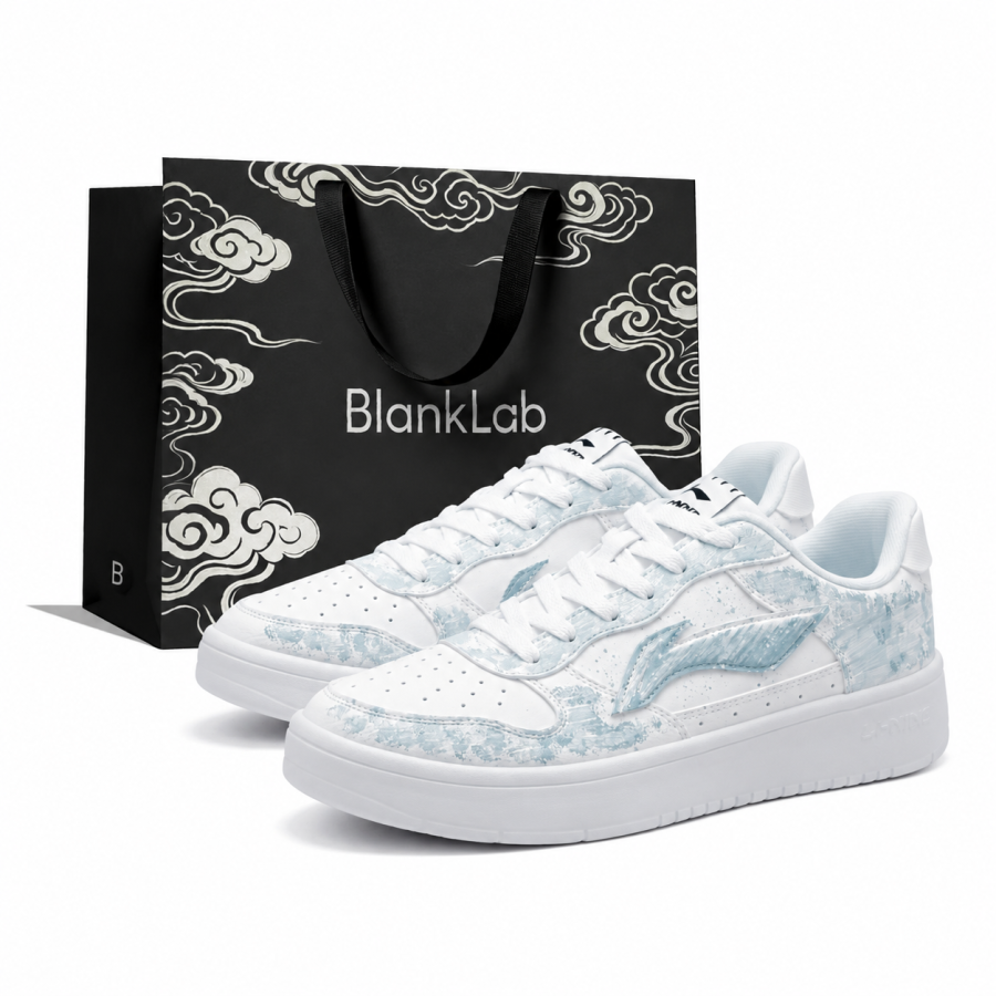 Li-Ning Li Ning Floating Boat Skateboard Shoes Men's Low Top Blue White