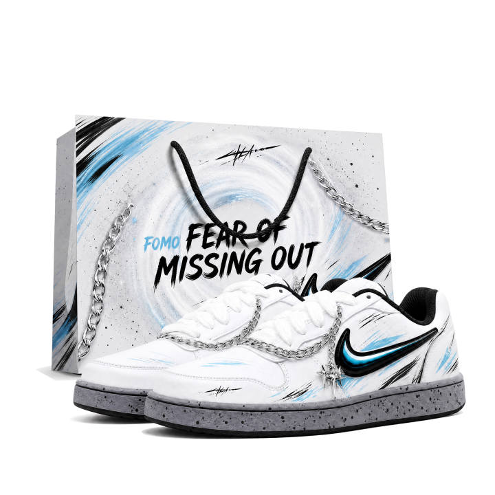 Nike Nike EBERNON Skateboard Shoes Men's Low Top Black/White/Blue