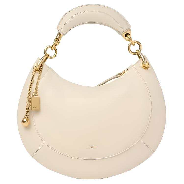 Chloé Chloe Sheepskin Handbag Small Women's White