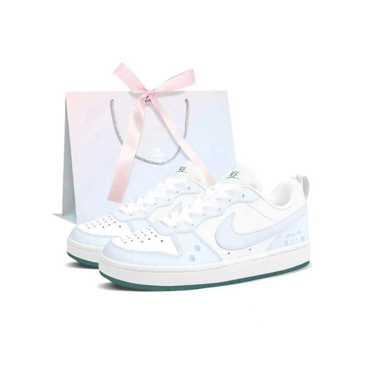 Nike Nike Court Borough 2 Skateboard Shoes Women's Low Top Light Blue