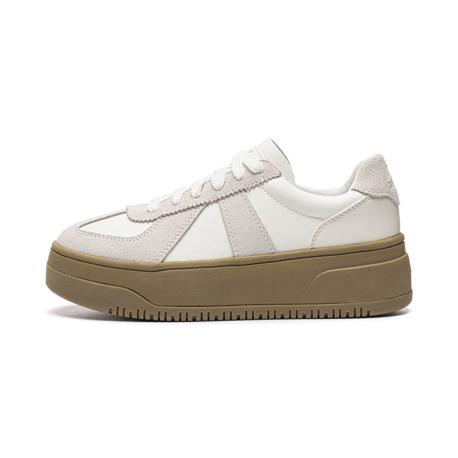 Li-Ning Li Ning Cheese 2.0 German Army Trainers Skateboard Shoes Women's Low Top Mist White