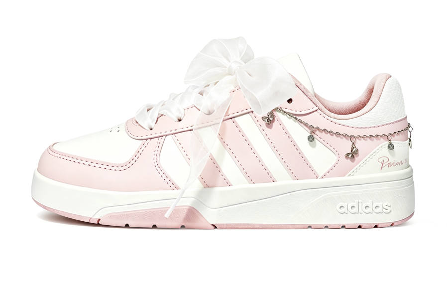 Adidas Adidas COURTBEAT Skateboard Shoes Unisex Low Top Pink White