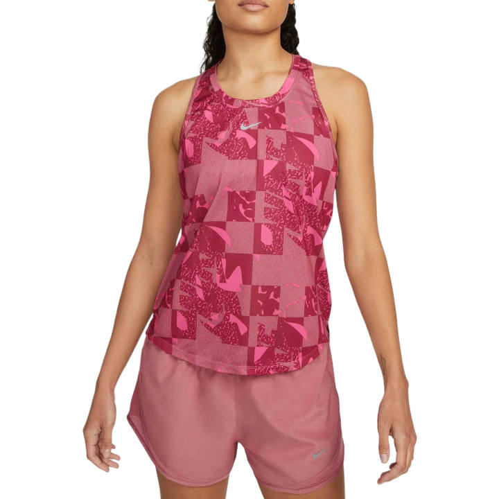 Nike Nike Running Tank Tops Women's Desert Berry/Black/White Crew Neck Moderate