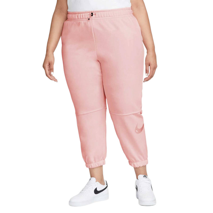 Nike Nike Swoosh Knitted Sweatpants Women's Aesthetic/Arctic Orange/White/Arctic Orange Moderate Cuffed Pants