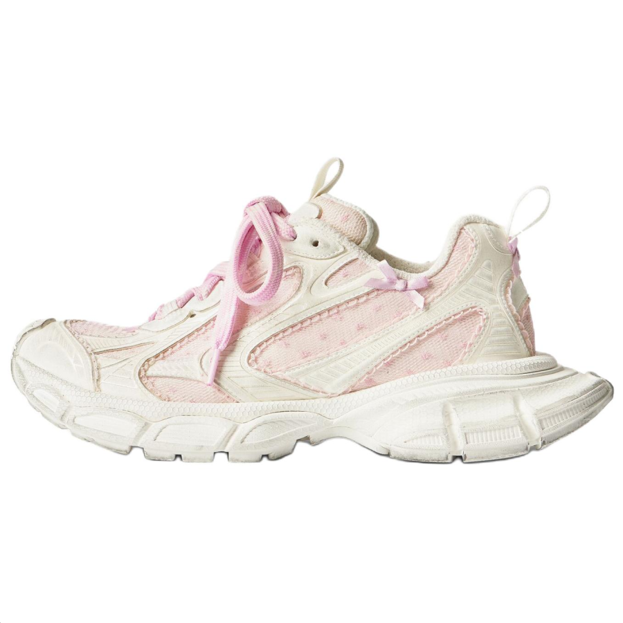 Balenciaga 3XL Chunky Sneakers Women's Low Top White & Pink & Red