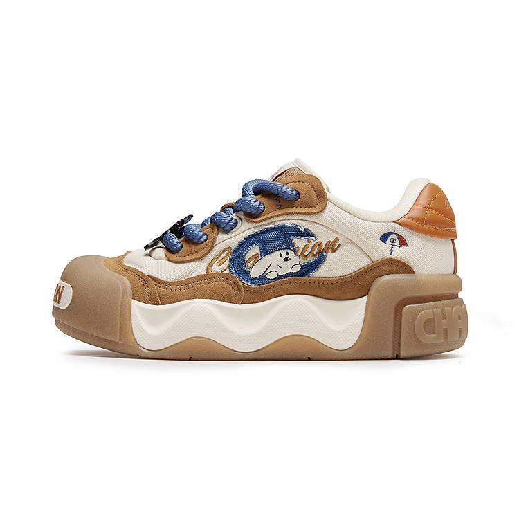 Champion Skateboard Shoes Women's Low Top Linen/Wheat Bran Brown