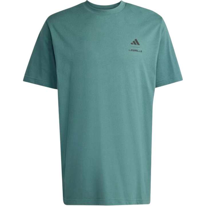 Adidas Adidas X LES MILLS T Shirts Men's Turquoise Crew Neck