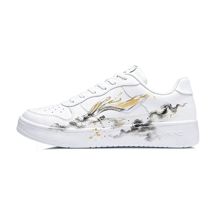 Li-Ning Li Ning Floating Boat Skateboard Shoes Men's Low Top Black Gold Colorway