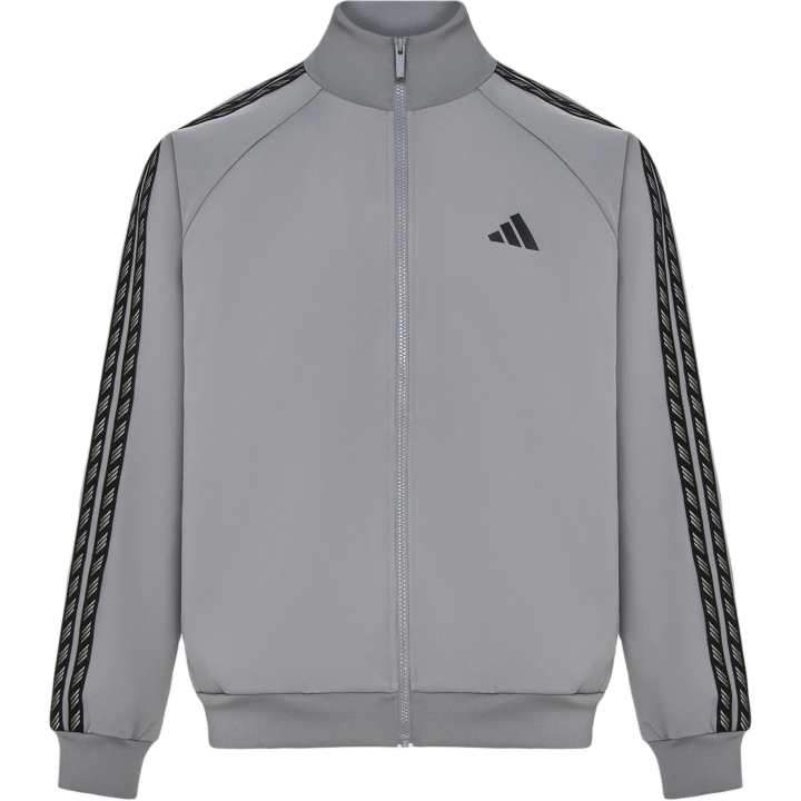 Adidas Adidas Track Jackets Men's Gray Stand Collar Moderate