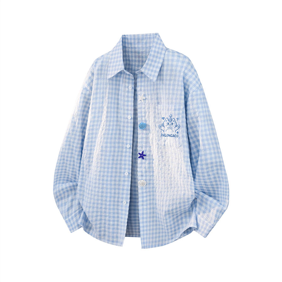 PAL ONGACO Shirts Unisex Lapel Moderate Straight Fit