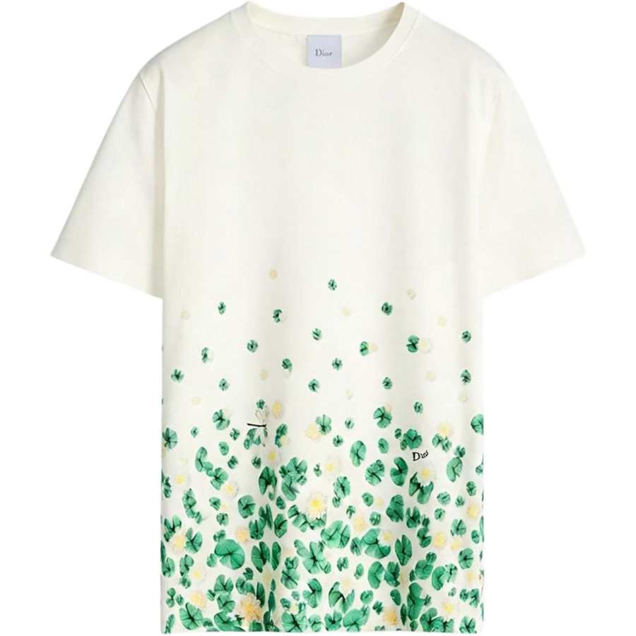 DIOR DIOR T Shirts Men's White Crew Neck Moderate