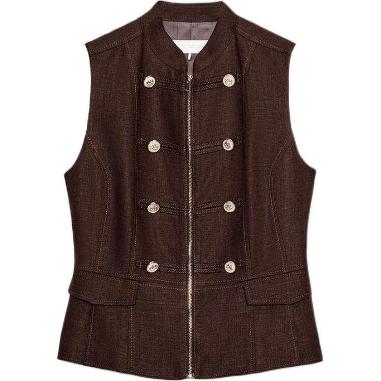 ZARA Tank Tops Women's Brown