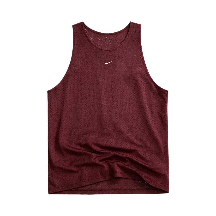 Nike Nike Dri FIT Standard Issue Basketball Jerseys Men's Burgundy Red/Light Ivory Crew Neck Moderate