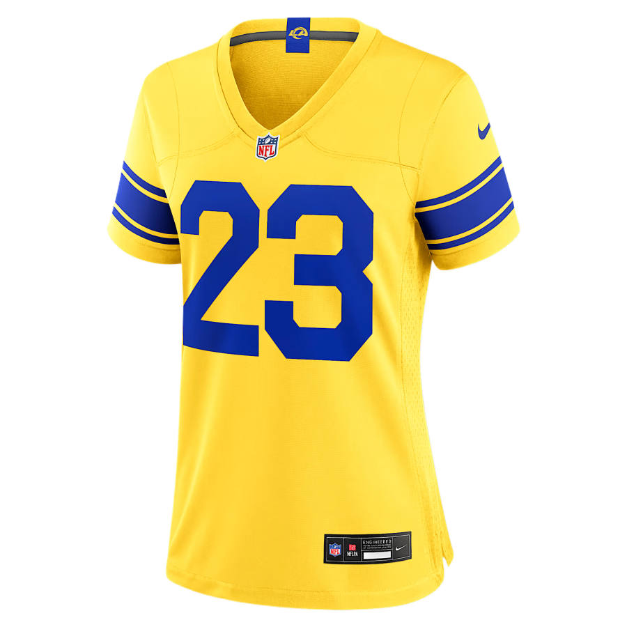 Nike Nike NFL Rugby Jerseys Women's Gold V Neck Moderate